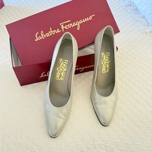 Salvatore Ferragamo Women's Ivory Heels
